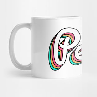 Perth Australia Retro Script Mug